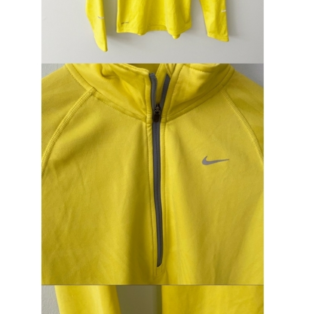 Nike Bright Yellow Half-Zip Top